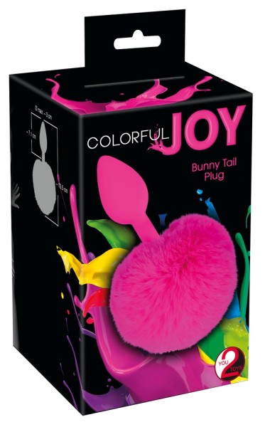 Colorful Joy Bunny Tail: Analplug, pink - vergleichen und günstig kaufen
